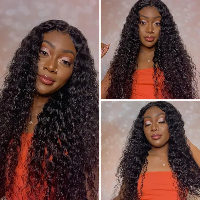 Laborhair Deep Wave 5x5 Lace Closure Wigs