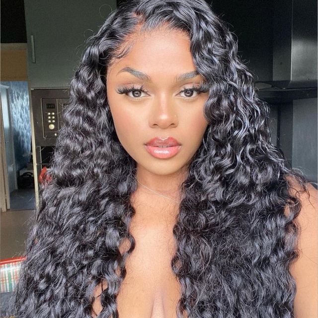 Laborhair 4x4 Lace Closure Wig Water Wave Human Hair Wigs