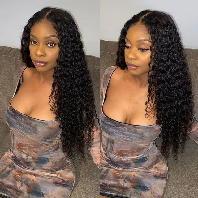 Laborhair 4x4 Lace Closure Wig Deep Wave Human Hair Wigs