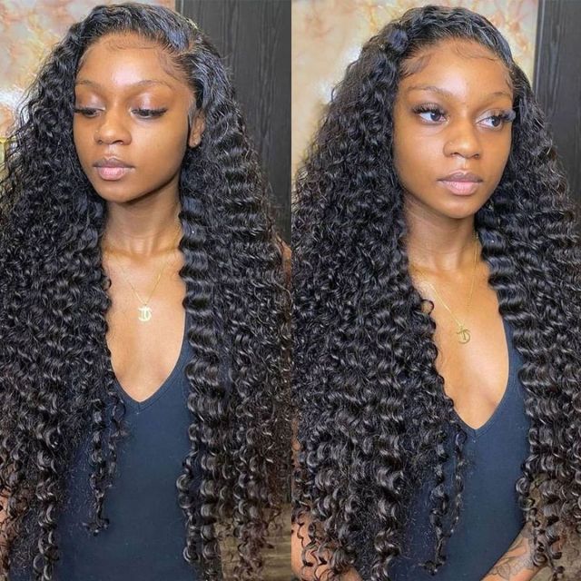 Laborhair 13x4 HD Lace Front Wigs Deep Wave Human Hair Wigs 180%