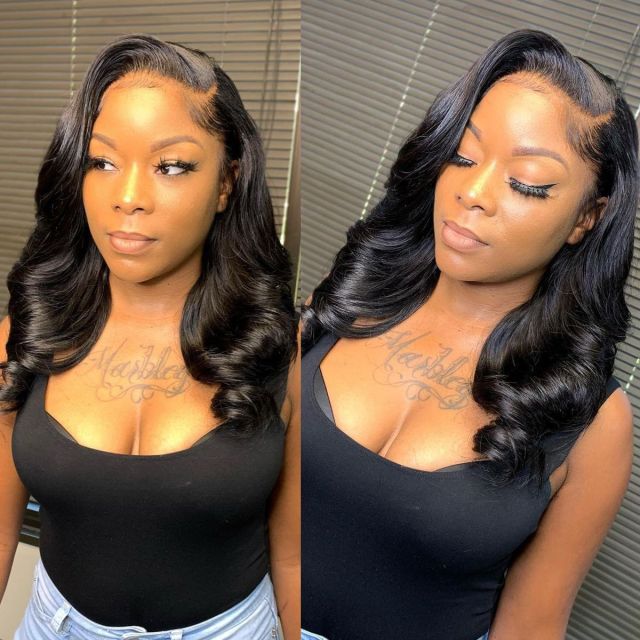 Laborhair Body Wave Shoulder Length Wig Lace Front Wig