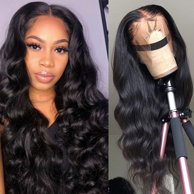 Laborhair 250% High Density Body Wave Human Hair Lace Front Wigs