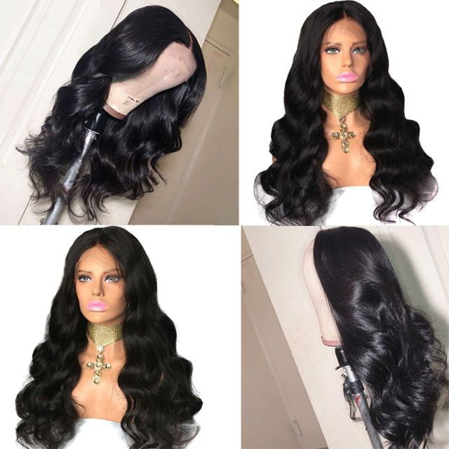 Laborhair 250% High Density Body Wave Human Hair Lace Front Wigs