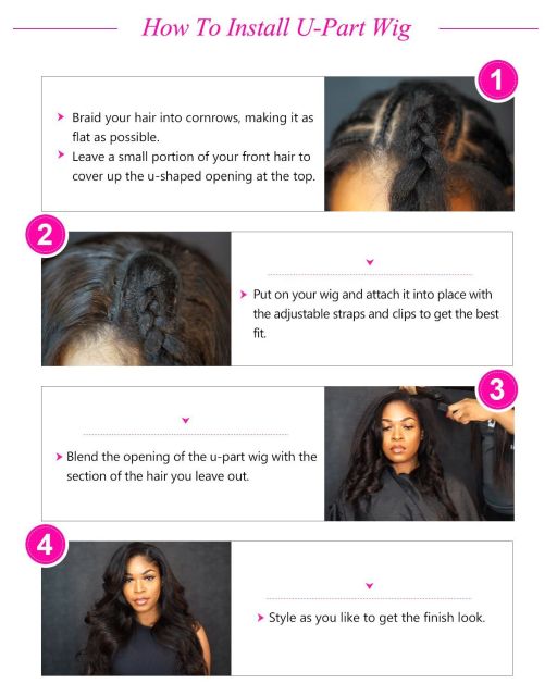 Laborhair U Part Human Hair Wigs Brazilian Water Wave Pre-Plucked Best Human Hair Wig