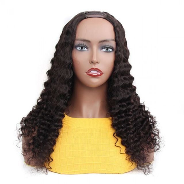 Laborhair U Part Human Hair Wigs Brazilian Deep Wave Pre-Plucked Best Human Hair Wig