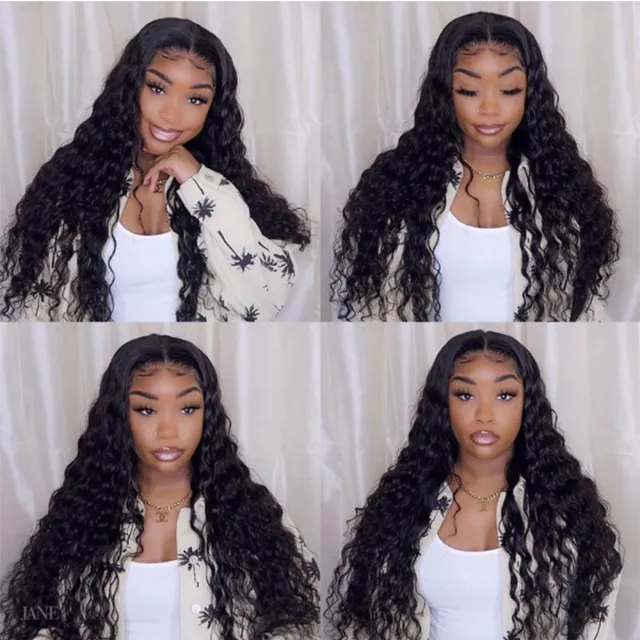 Laborhair 250% High Density Loose Deep Wave Human Hair Lace Front Wigs