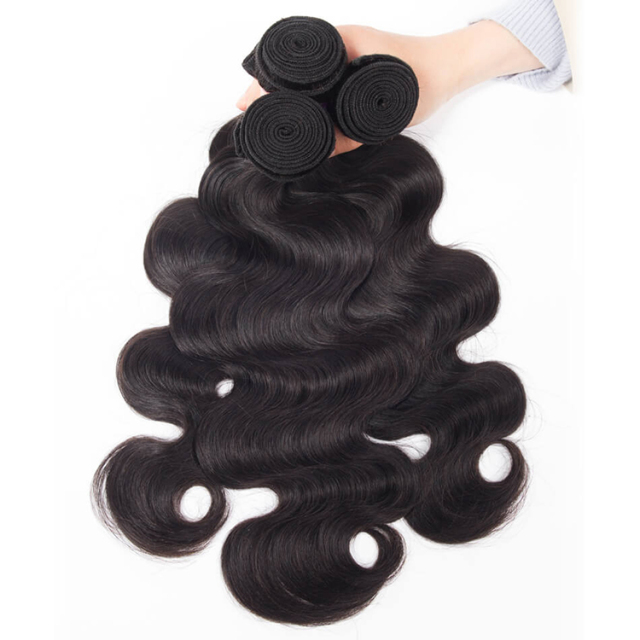 Laborhair Hair Brazilian Body Wave 3 Bundles 100% Human Hair Weave Bundles Brazilian Virgin Hair Body Wavy Hair Extension