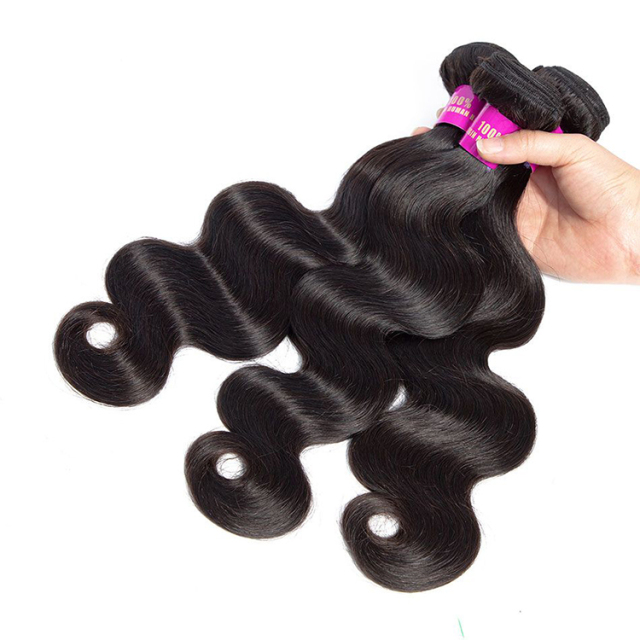 Malaysian Body Wave Hair 3 Bundles With Closure High Quality Malaysian Virgin Hair Wavy Human Hair Weave With Closure