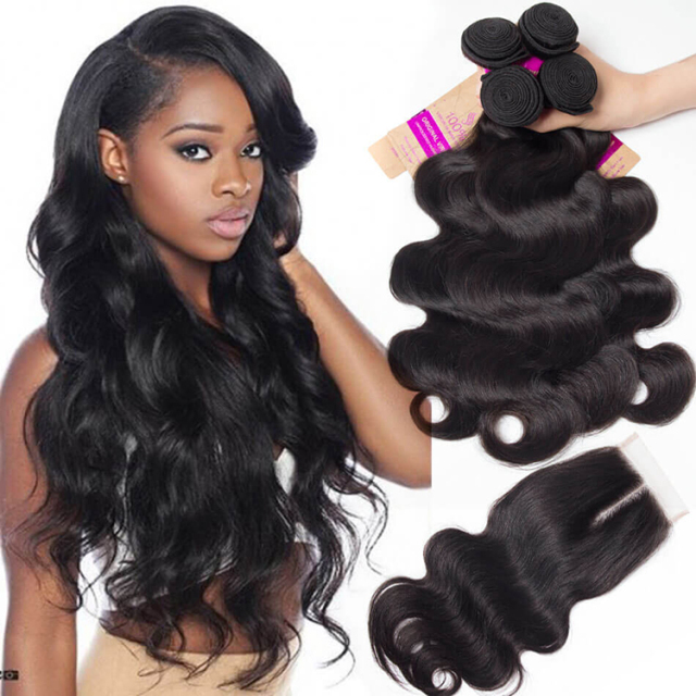 Malaysian Hair Body Wave 4 Bundles With Closure Tinashe Hair High Quality Malaysian Virgin Hair And Closure Deals