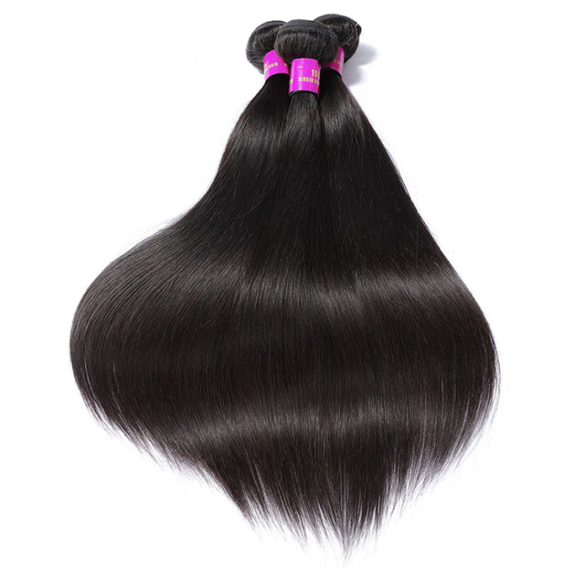 Labor Hair Malaysian Straight Human Hair Bundles With Frontal 3 Bundles Silk Straight With Frontal Closure