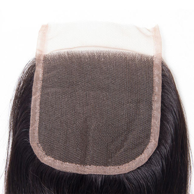 High Quality Transparent Straight Hair Bundles wih Closure