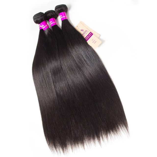 Labor Hair Peruvian Straight Human Hair 4 Bundles With Closure Mink Peruvian Virgin Hair Straight With Closure