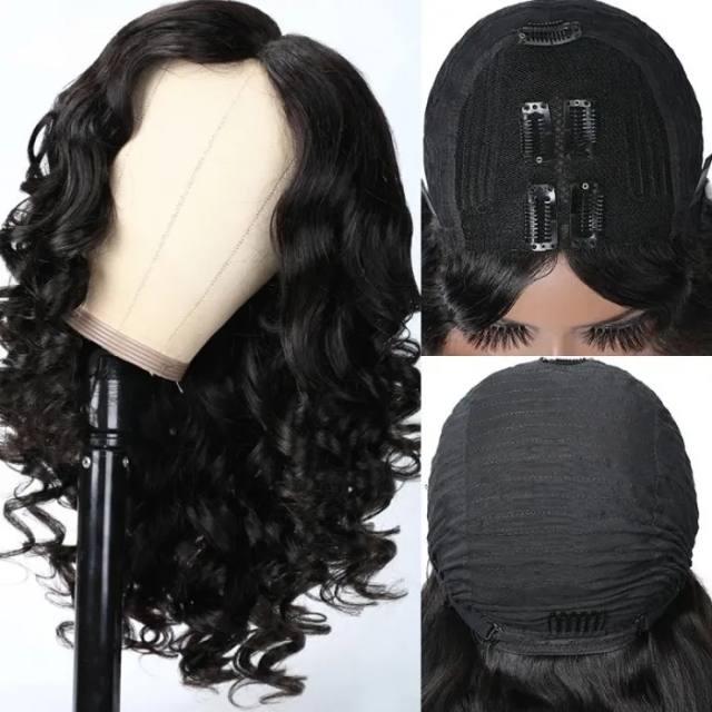 Laborhair Beginner Friendly V Part Human Hair Wigs Body Wave Wig No Leave Out Upgrade U Part 180% Density