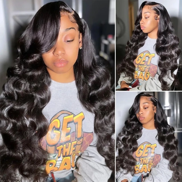 Laborhair Body Wave HD Glueless Lace Human Hair Wig 180% Density