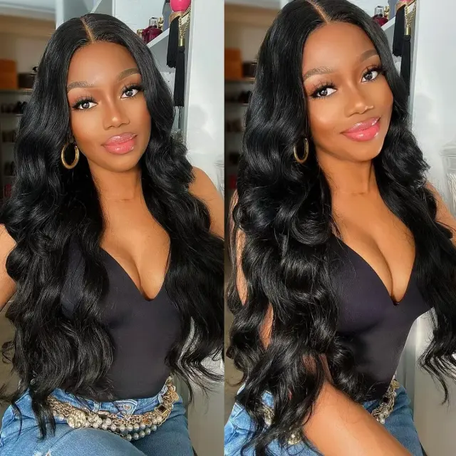 Laborhair Body Wave HD Glueless Lace Human Hair Wig 180% Density
