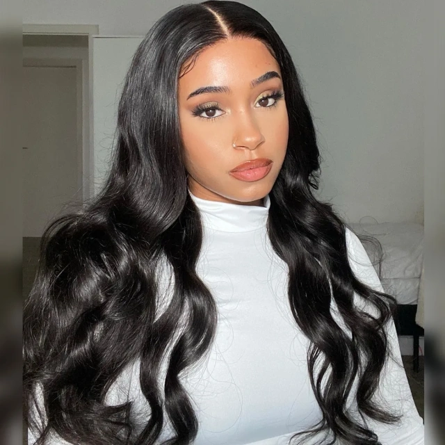 Laborhair Body Wave HD Glueless Lace Human Hair Wig 180% Density