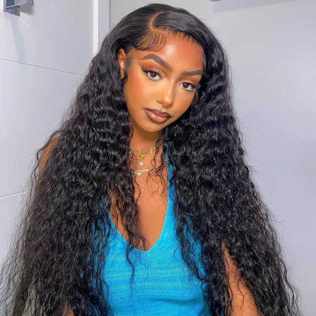 Laborhair Lace Front Wigs Deep Wave Curly Pre Plucked Virgin Human Hair Wigs Sale 13x4 Lace Front Wig