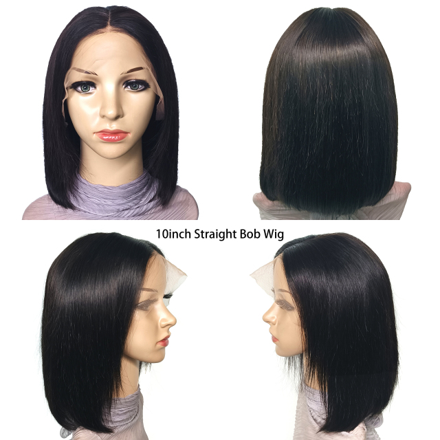 Wholesale Price Cuticle Aligned Brazilian Sdd Virgin Human Hair T part Lace Front Wig