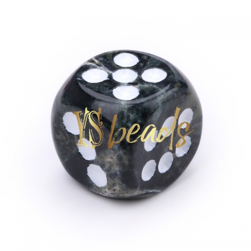 Kambaba Jasper Cube Dice, Approx 15mm