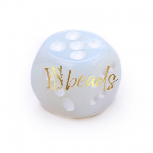 Opalite Cube Dice, Approx 15mm