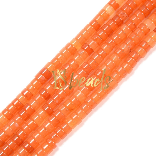 Red Aventurine Heshi Wheel Beads, 2x4mm-3x6mm
