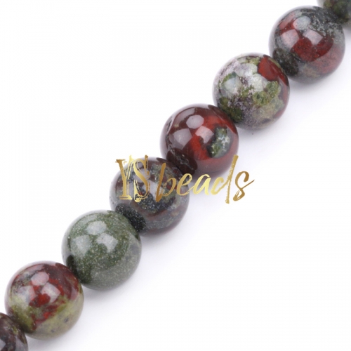 Dragon Blood Jasper Plain Rounds, Approx 4-10mm