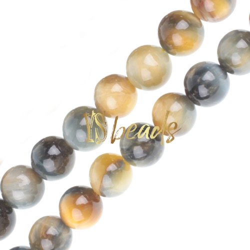 Lucky Dream Tiger Eye Plain Rounds, Approx 4-12mm