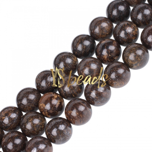 Bronzite Jasper Plain Rounds, Approx 4-12mm