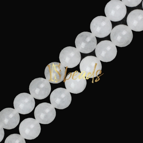 White Jade Plain Rounds, Approx 4-12mm
