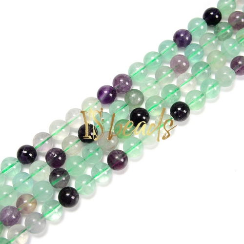 B Grade Fluorite Plain Rounds, Approx 4-12mm