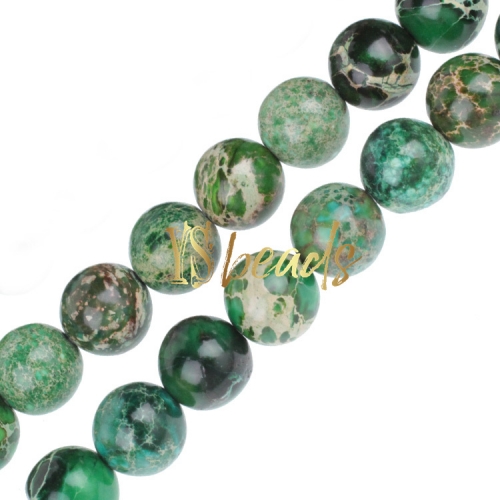 Green Impression Jasper Rounds, Approx 4-12mm