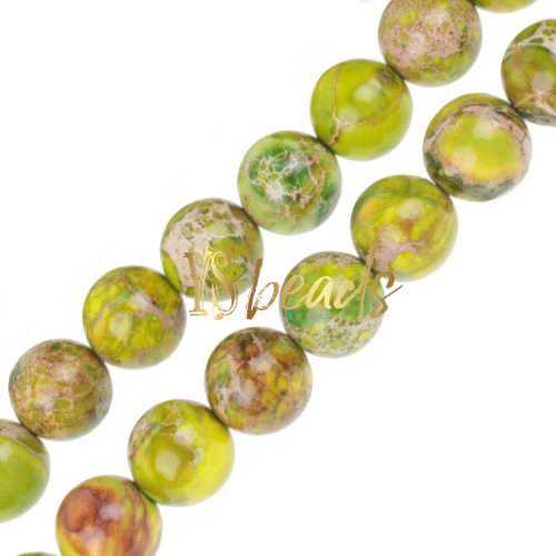 Olive Impression Jasper Rounds, Approx 4-12mm