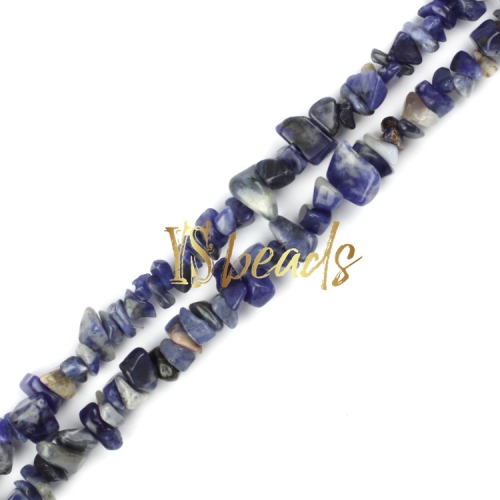 Sodalite Chips, Approx 5x8mm