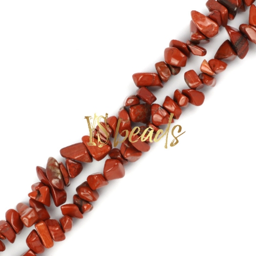 Red Jasper Chips, Approx 5x8mm