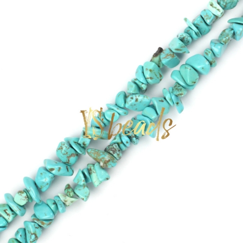 Synthetic Turquoise Chips, Approx 5x8mm