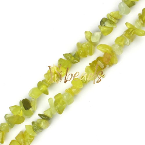 Olive Jade Chips, Approx 5x8mm