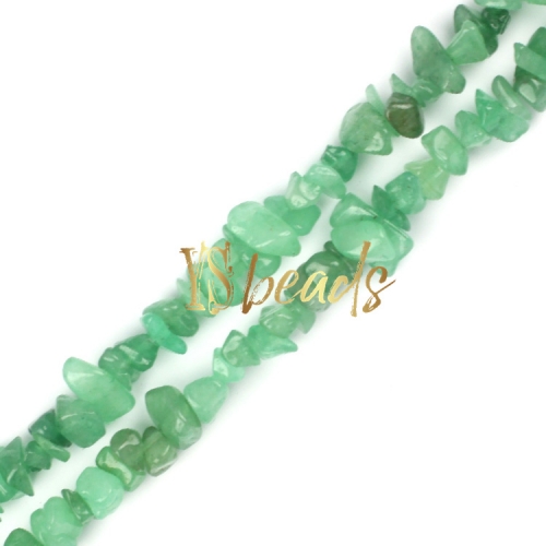 Green Aventurine Chips, Approx 5x8mm