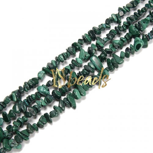 Malachite Chips, Approx 5x8mm