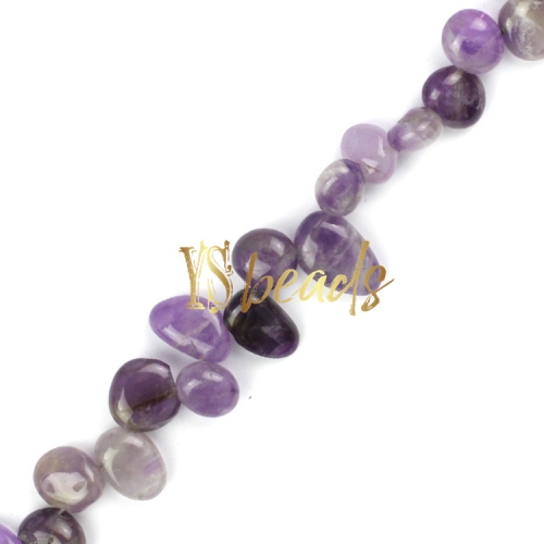 Amethyst Drop Style Nuggets, Approx 5x8-10x12mm