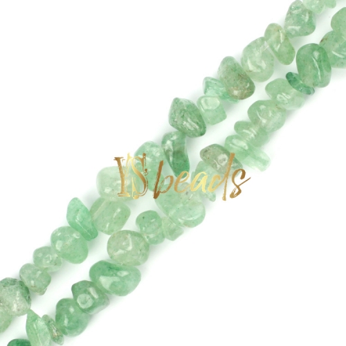 Green Strawberry Quartz Chips, Approx 5x8mm
