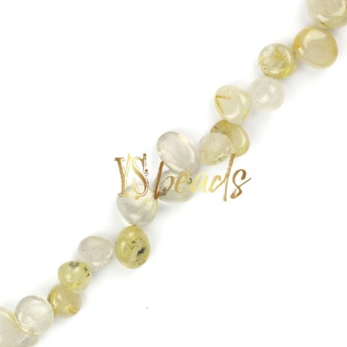 Golden Rutilated Quartz Drop Style Nuggets, Approx 5x8-10x12mm