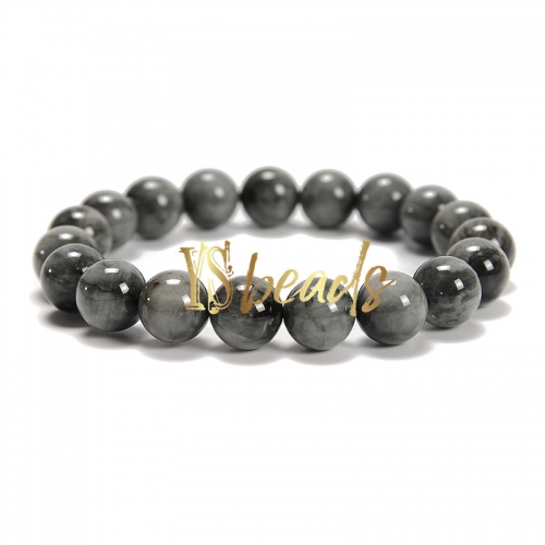 Light Hawk's Eye Round Bracelet, Approx 10mm