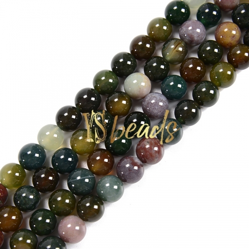 Ice Fancy Agate Plain Rounds, 6-12mm