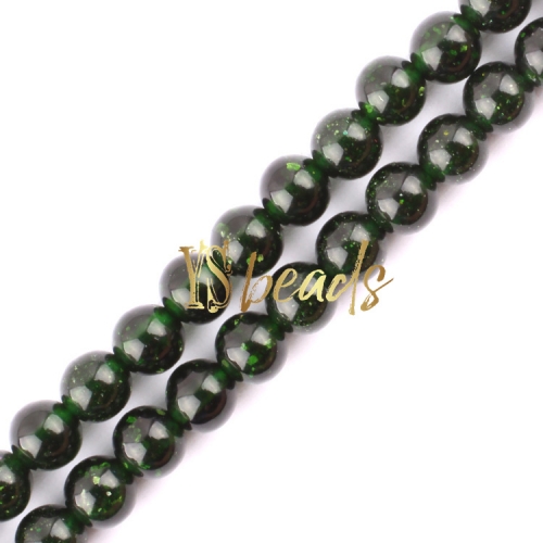 Green Sandstone Plain Rounds, Approx 2-3mm