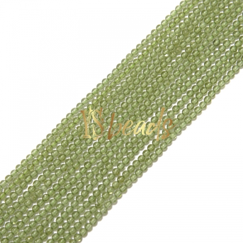 Peridot Plain Rounds, Approx 2-3mm