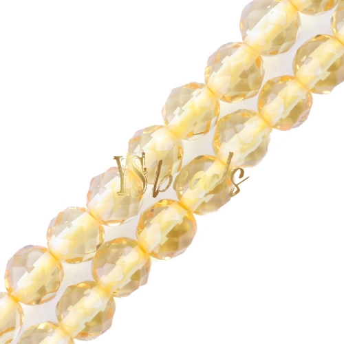 Citrine Faceted Rounds, Approx 2-3mm
