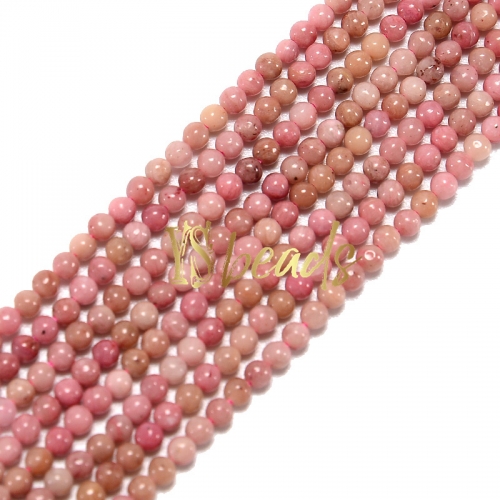 Chinese Rhodochrosite Plain Rounds, Approx 2-3mm