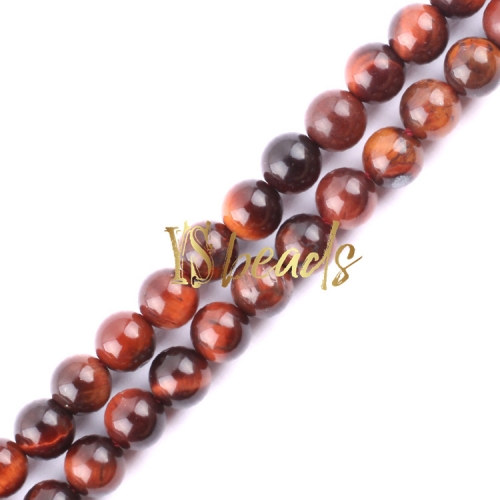 Red Tiger Eye Plain Rounds, Approx 2-3mm
