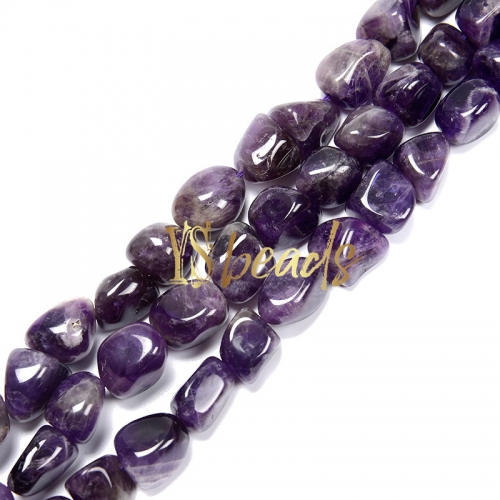 Amethyst Nuggets, 2.0mm hole, Approx 14x18-16x20mm