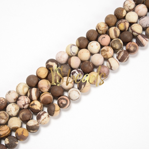 Australia Stripe Jasper Matte Rounds, Approx 4-12mm
